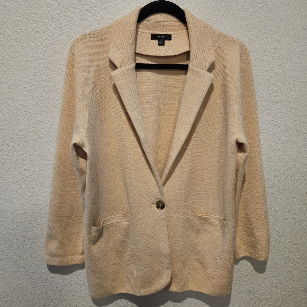 J Crew Blazer Cardigan Sweater Size S